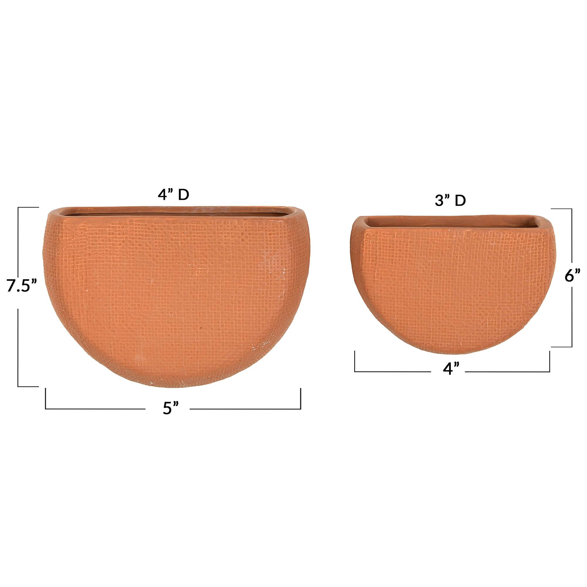 Hello Honey® Stoneware Wall Planters Set